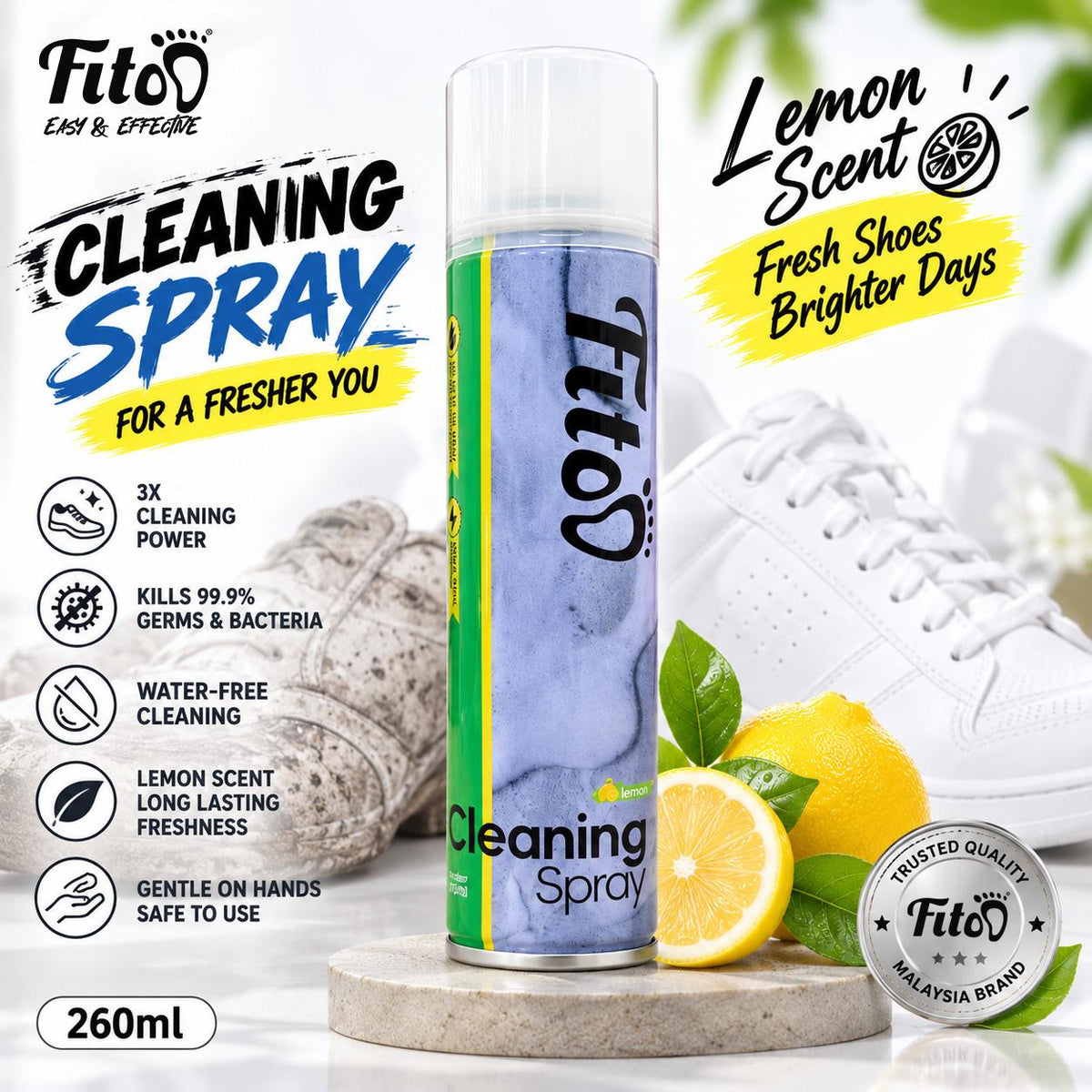 Fitoo Superb Clean Shoe Foam Cleaner 360ml
