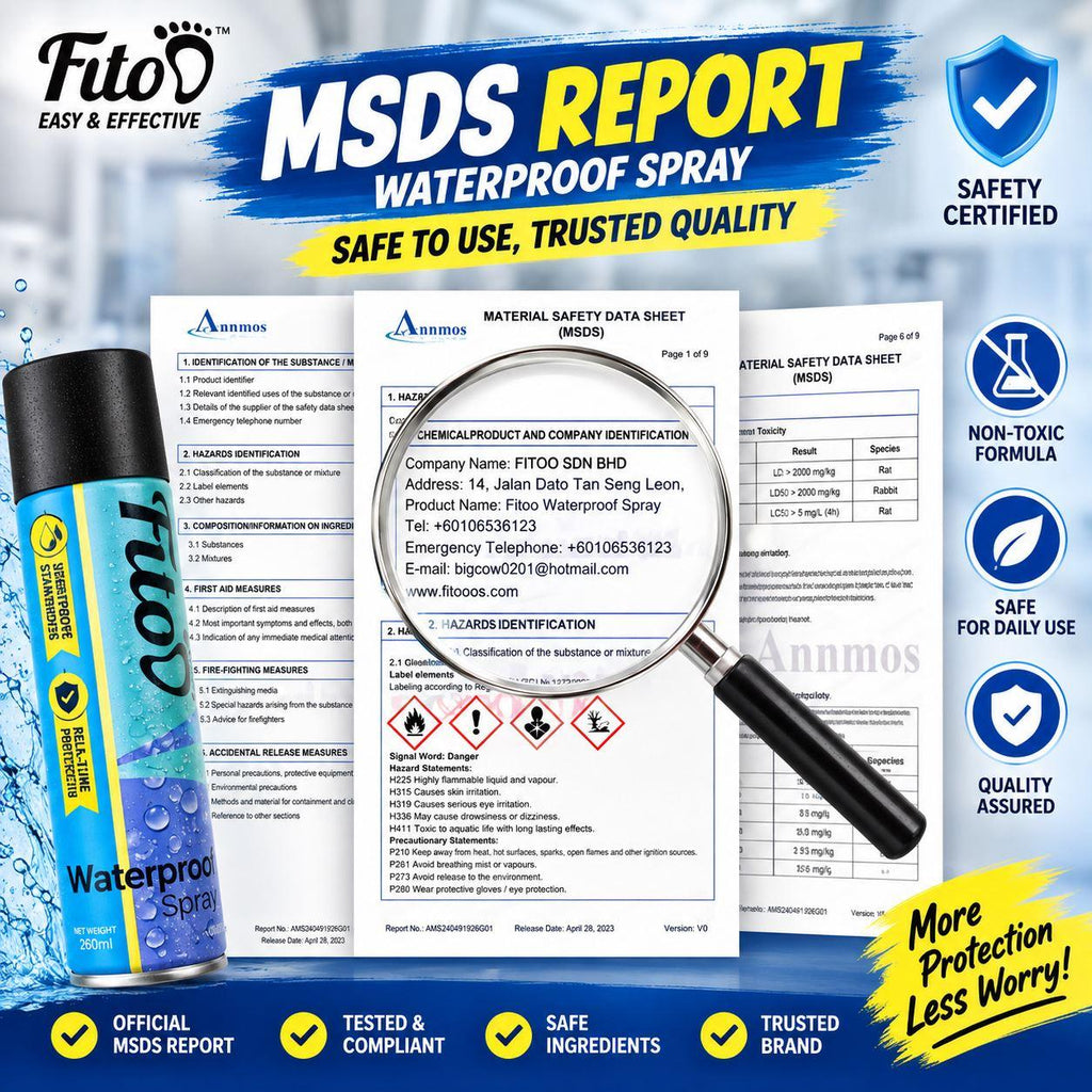 Fitoo Shoe Nano Waterproof Spray (260ml)