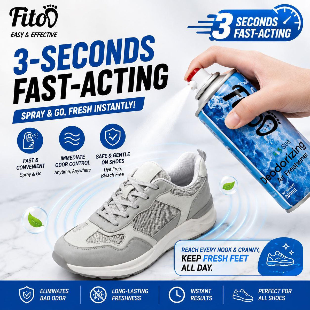 Fitoo Shoe & Bag Deodorizing Spray (260ml)