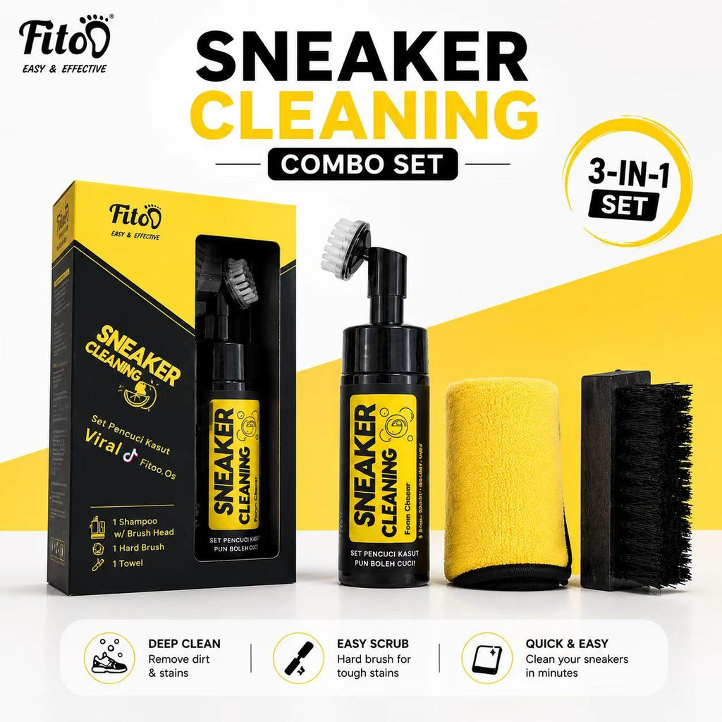 Fitoo Sneaker Cleaning Kit Set 2-IN-1, 3-IN-1 & Combo