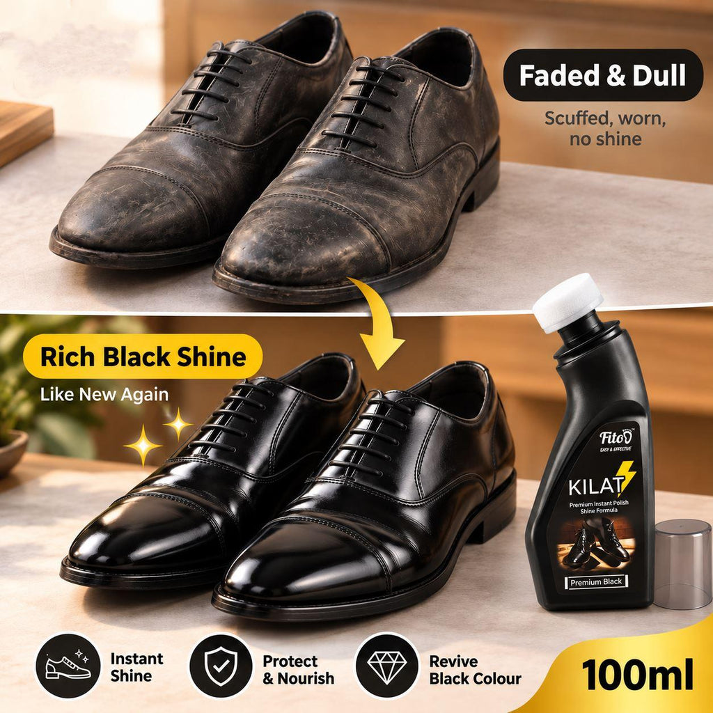 Fitoo KILAT Shoe Wax Premium Instant Polish Shine Formula 100ML