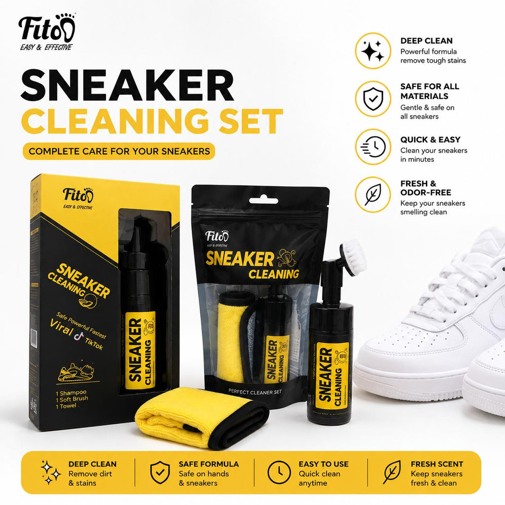 Fitoo Sneaker Cleaning Kit Set 2-IN-1, 3-IN-1 & Combo